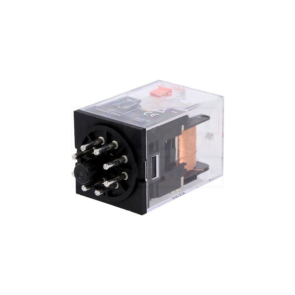 Relej 10A 110VAC 2no+2nc  8pina 2 kontakta - RELMK2P-110AC