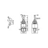 Prek.mini kip fi=6mm 2x2A 250V AC UU PC - PREKKM2UU-PC