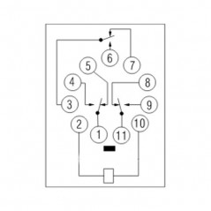 Relej MK3P5I 24V DC, 10A, 90R, 3xM+R
