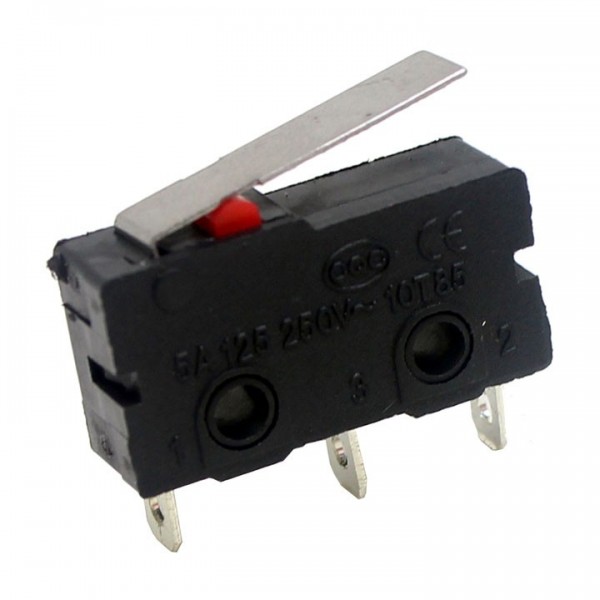 Mikroprekidač 3/5A 250V 0.49N Poluga 20X10x6 - PREMI3A250V
