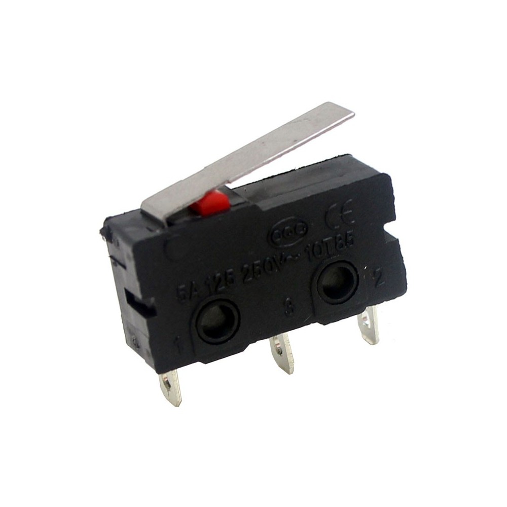 Mikroprekidač 3/5A 250V 0.49N Poluga 20X10x6 - PREMI3A250V