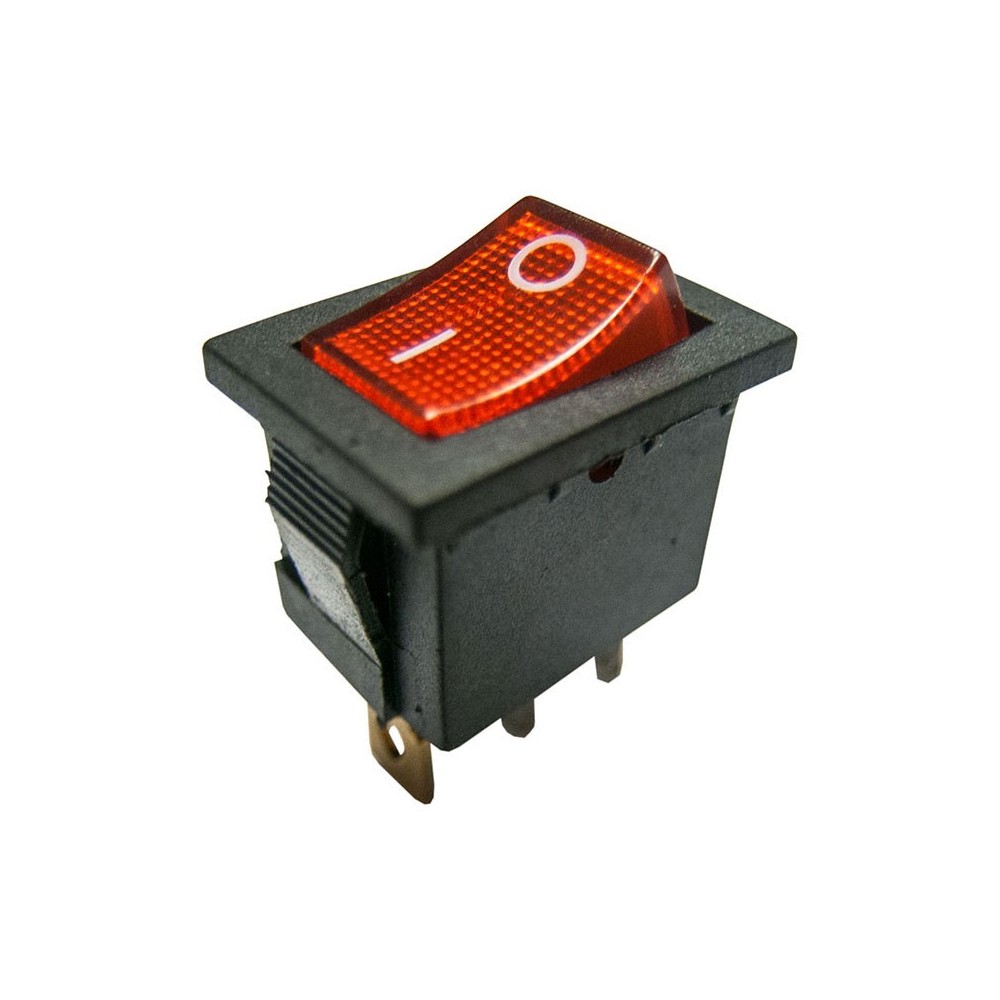 Prekidač wipp 6A/250V 1pol sa ind. crveni - PREU1A-2