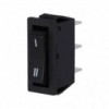Prek.uni.1pol. U-U  250V 16A Crni - PREU1C