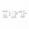 Prek.wipp 16A/250V 1-pol  0-1 (C1500AB01) - PREU1D
