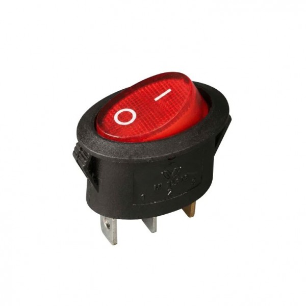 Elipsa crveni prekidač 25x13mm - PREUO05