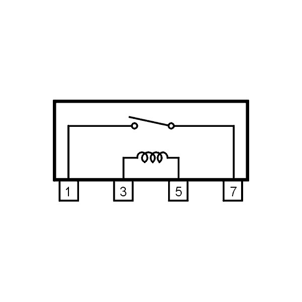 SIL-Reed Relay SPST 12V 1000R - RIDRSIA12-1K