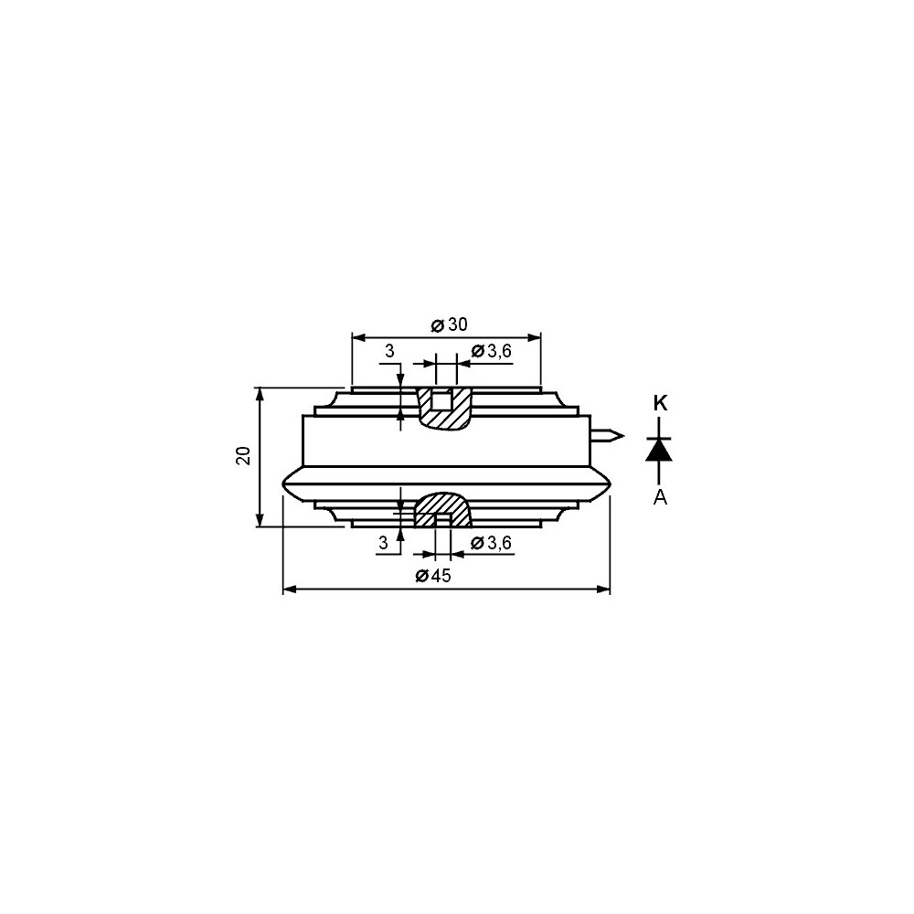 Dioda disk D856-320 320A 800V - DIOD856-320