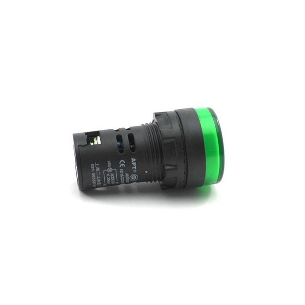 Sign.lampa 22mm Led zelena 220V - SLL-ZE