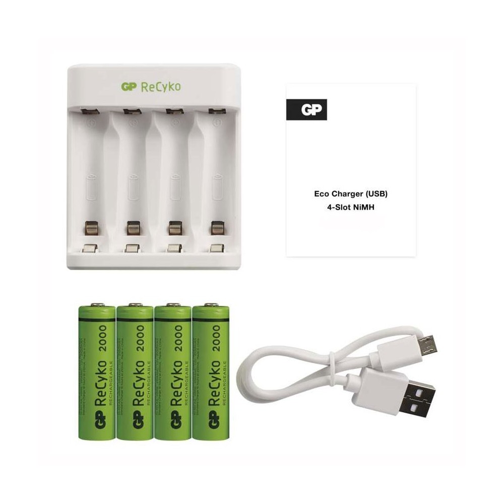 Punjač+bat NiMH.4x2100mAh E411 GP - PUBGPU411