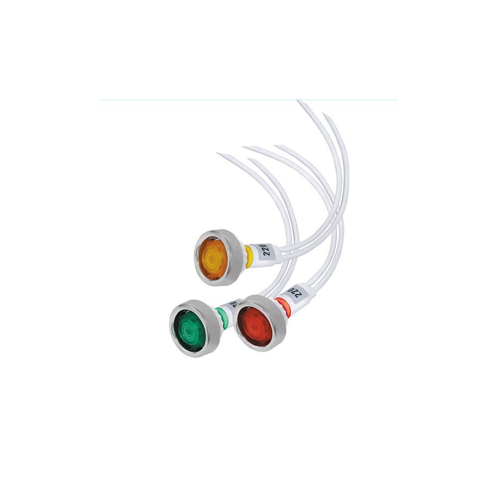 Sig.lampa 220V fi10 zelena SDL-006 - SL-ZE1