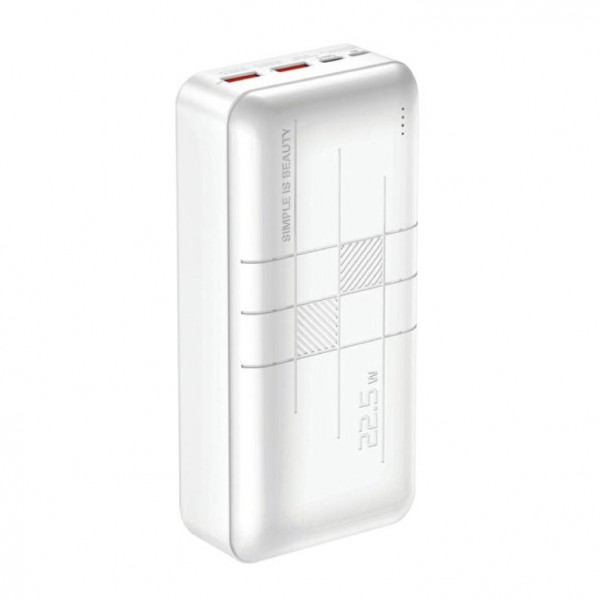 Power bank 30000mAh 2 x USB, 1 x microUSB, 1 x USB-C - PUBPB30