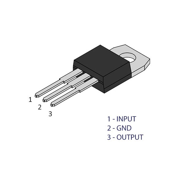 Stab.napona +5V 1A,TO220 - STN7805