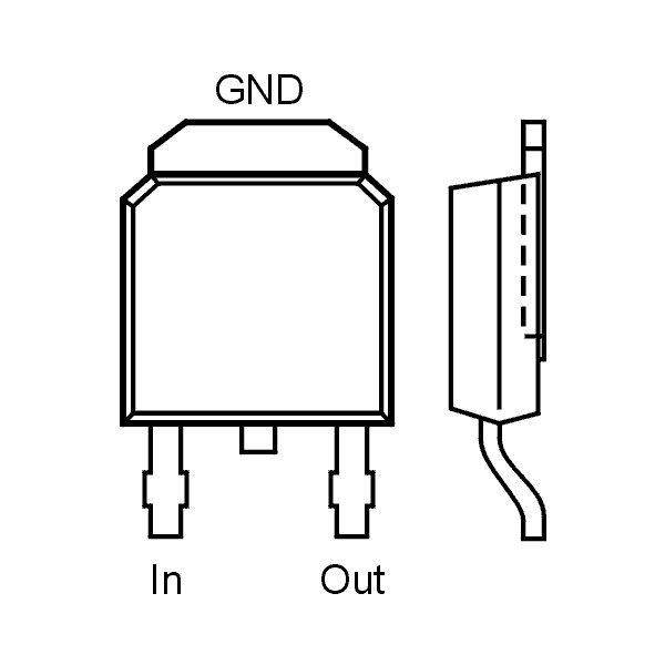 Stab.napona +9V 0.5A SMD - STN78M09CP