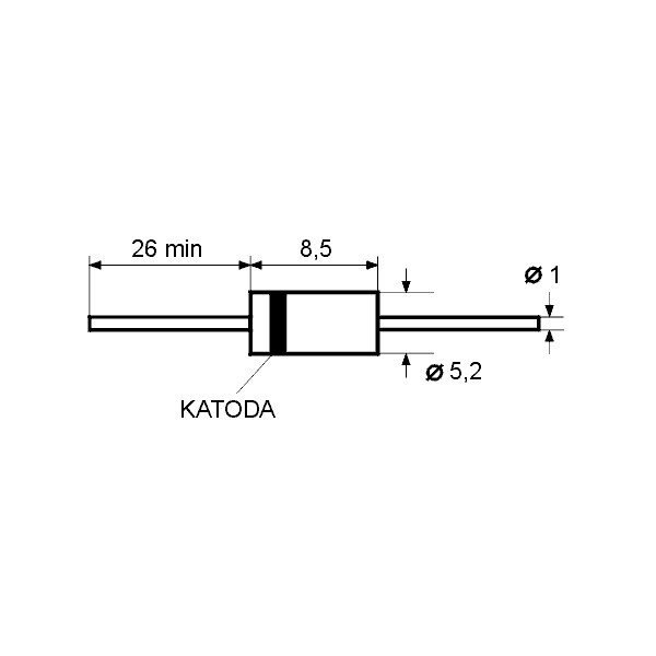Dioda ultra brza 75ns 1000V 3A - DIOFUF5408