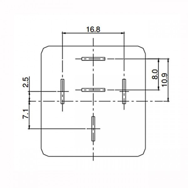 Relej S10-1C-C1 (12V, 40A, 1xR), 5-pin, auto relej - RELAU12S10