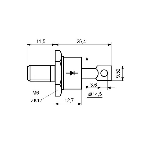 Dioda KY719 20A 600V M6 A - DIOKY719