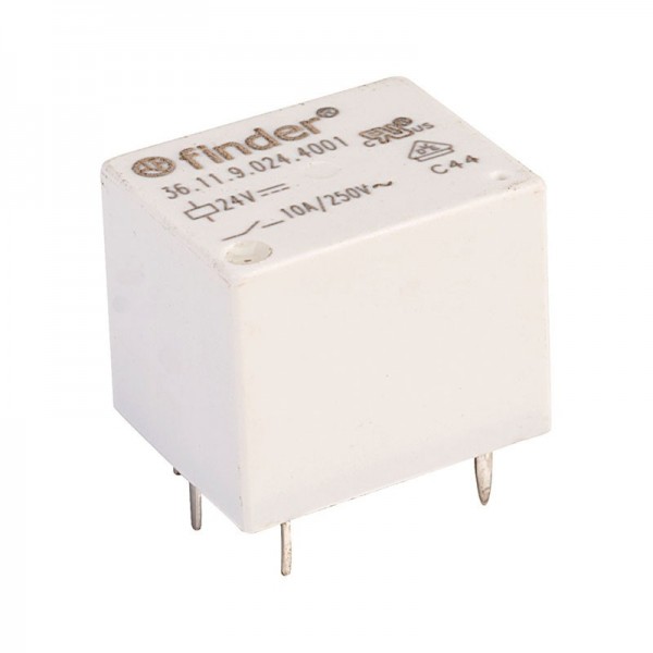 Relej FINDER F3611.9.024 1xU 10A 24V DC - RELF36119024