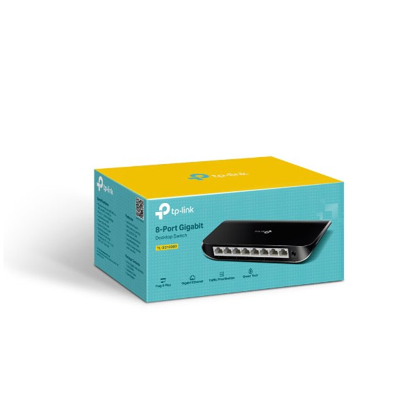 TP LINK Switch TL-SG1008D Neupravljivi,8XRJ45  - SWI-SG1008D