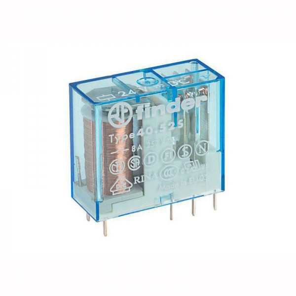 Rele Finder 2CO 8A 24V DC 1200R,40.52.7.024. - RELF4052-24VDC