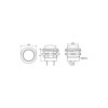 Taster okrugli 16 mm NO PS507A Crveni - TAS507A-CR