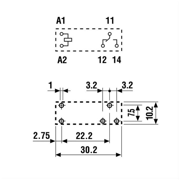 Relej Finder (1xM+R)10A 12V DC 580R - RELF43417012