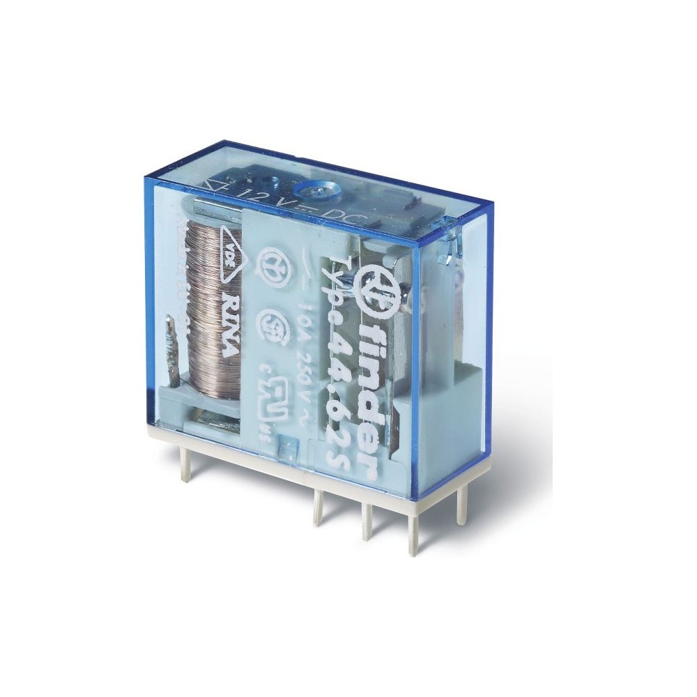 Rele Finder 44.62 12V DC 10A 2CO - RELF4462-12