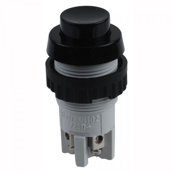 Taster NO/NC, 250V, 2 A, Ø18.2 mm, crni,RAFI - TASRA-CN