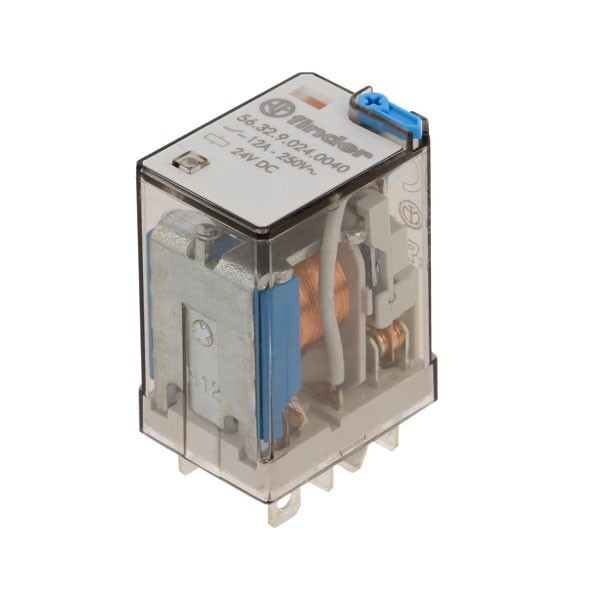 Rele Finder (2NO+2NC) 12V DC 12A 123R  - RELF5632012