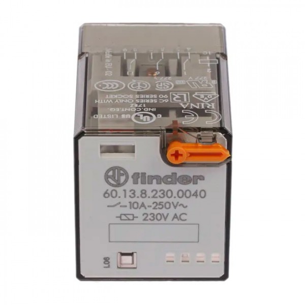Rele Finder 3CO 10A 230V AC 60.13.8.230.0040 - RELF6013-230AC