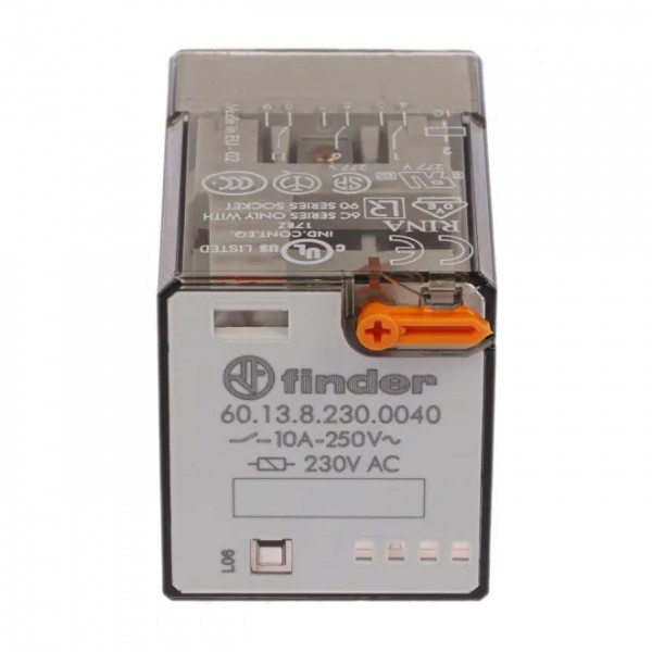 Relej Finder 60.13.9.024.0040. 10A  250V  24VDC - RELF6013-24DC