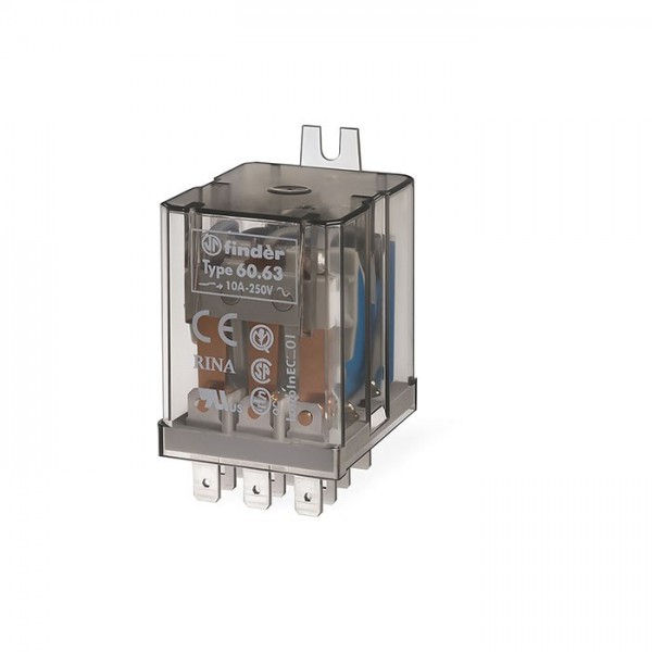 Rele Finder 3CO 10A 230V AC 60.63.8.230 - RELF6063-230AC