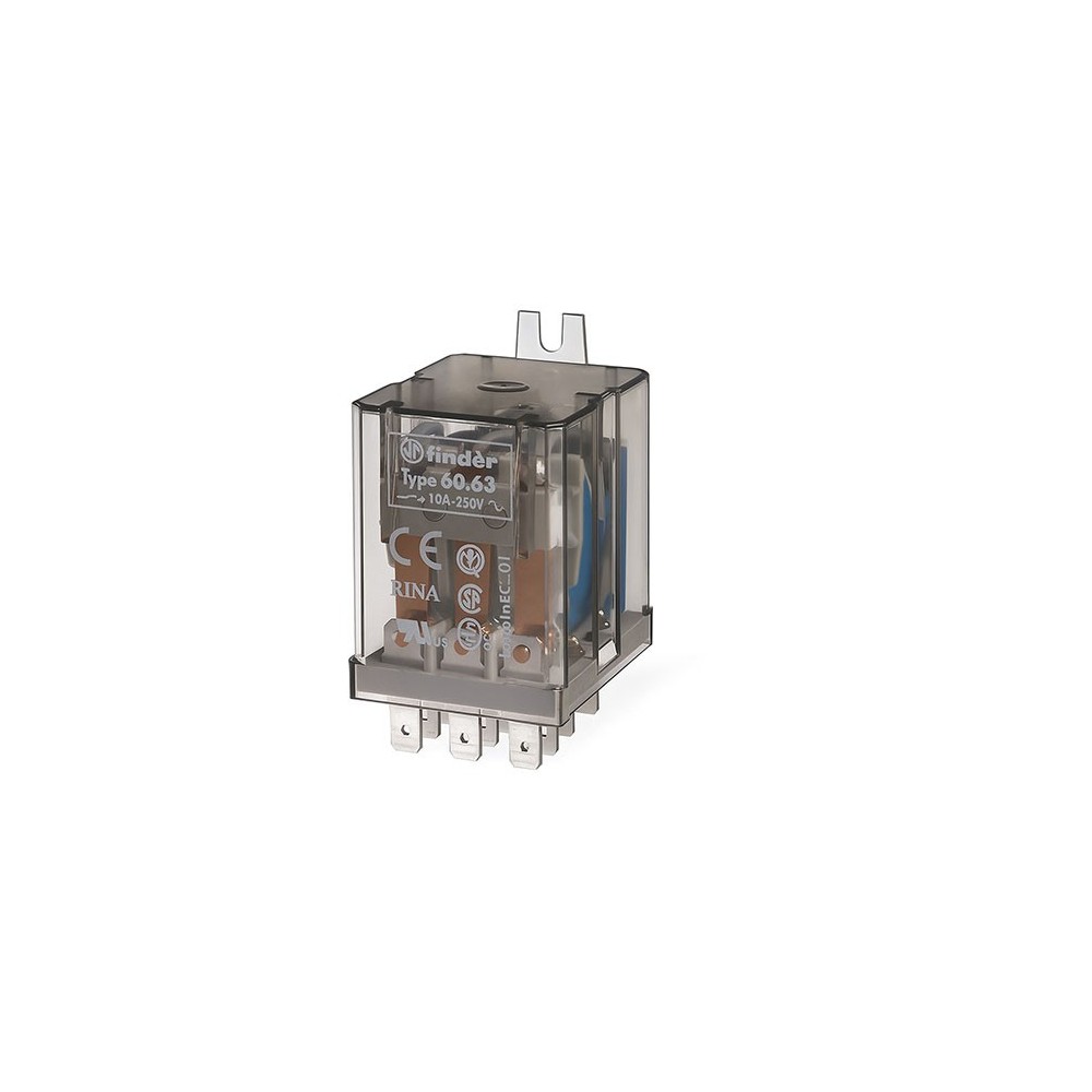 Rele Finder 3CO 10A 230V AC 60.63.8.230 - RELF6063-230AC