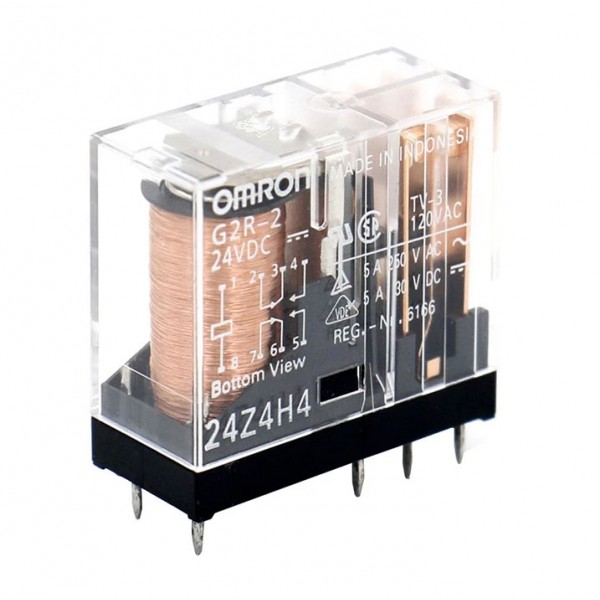 Relej G2R-2 24V (24V, 5A, 2x M+R) 1100R - REL-G2R2-24