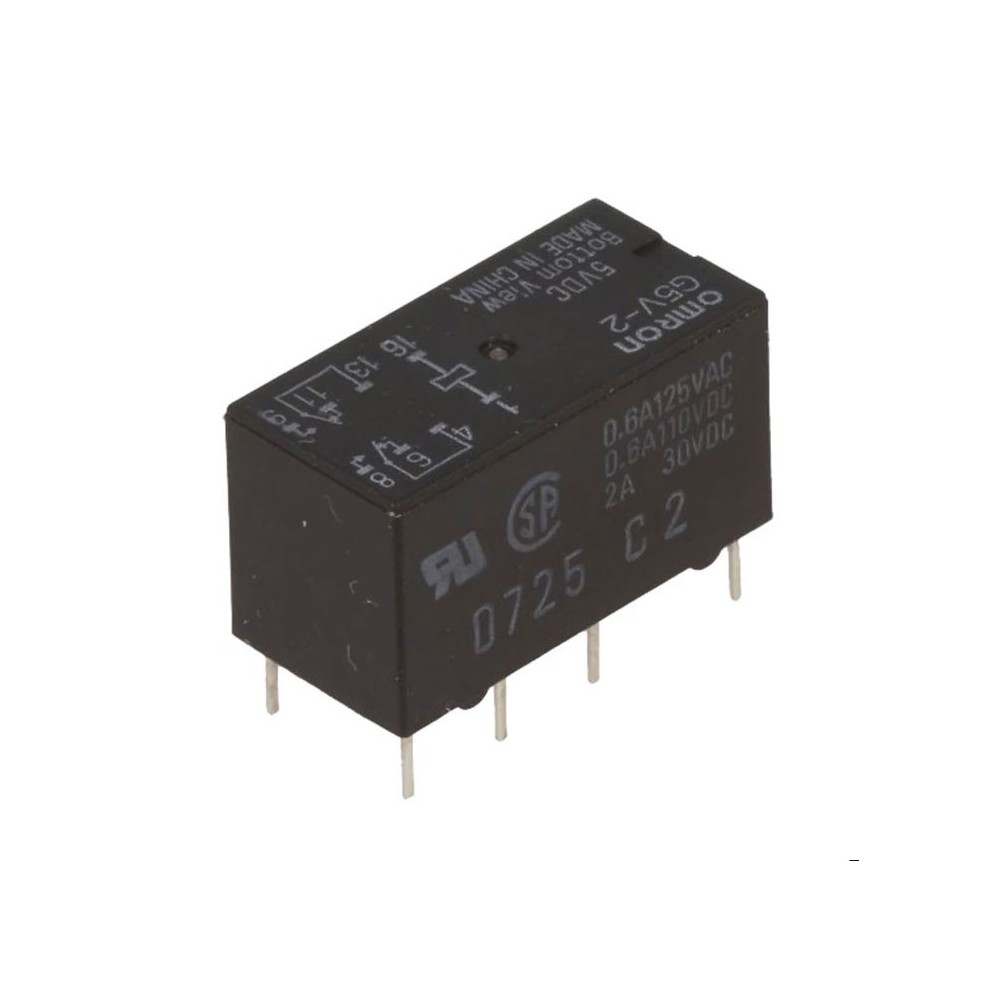 Relej G5V2 (5V ,2A, 2XM+R) 50R Omron - RELG5V2-5