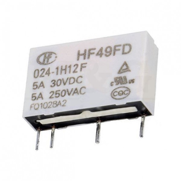 RELEJ HONGFA HF49FD/024-1H12F 1xNO 5A 24V - RELHF49FD/024-1H12F