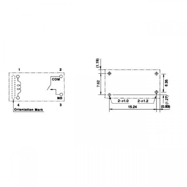 Rele 24V DC 5A 2880R JV24S-KT  - REL-JV24SKT