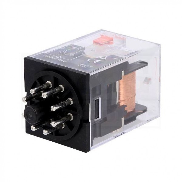 Relej 10A 120VAC 2no+2nc  8pina 2 kontakta - RELMK2P-110AC
