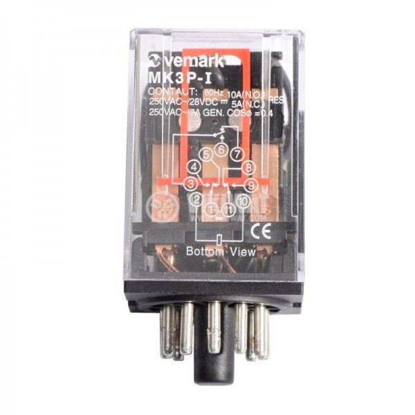 Rele 3xNO/NC 10A 110V AC MK3P - RELMK3P-I-110AC