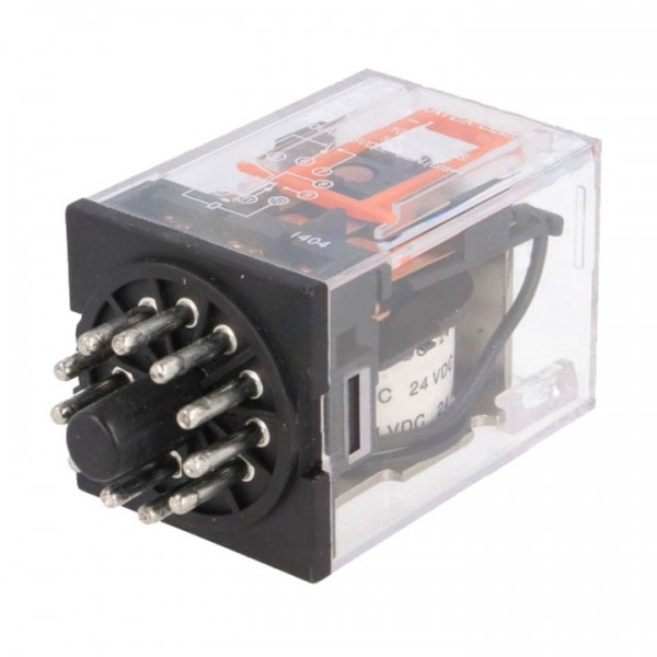 Relej MK3P5I 24V DC, 10A, 90R, 3xM+R - RELMK3P5I24DC