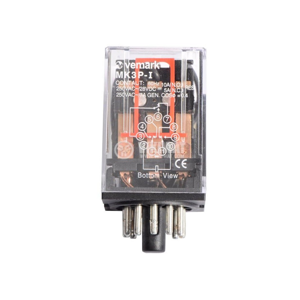 Rele 3xNO/NC 10A 110V AC MK3P - RELMK3P-I-110AC