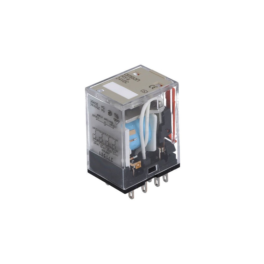 Rele MY4 24VDC 4PDT (4NO+4NC) 24V AC 6A 180R Omron - RELMY4-GS-RAC24