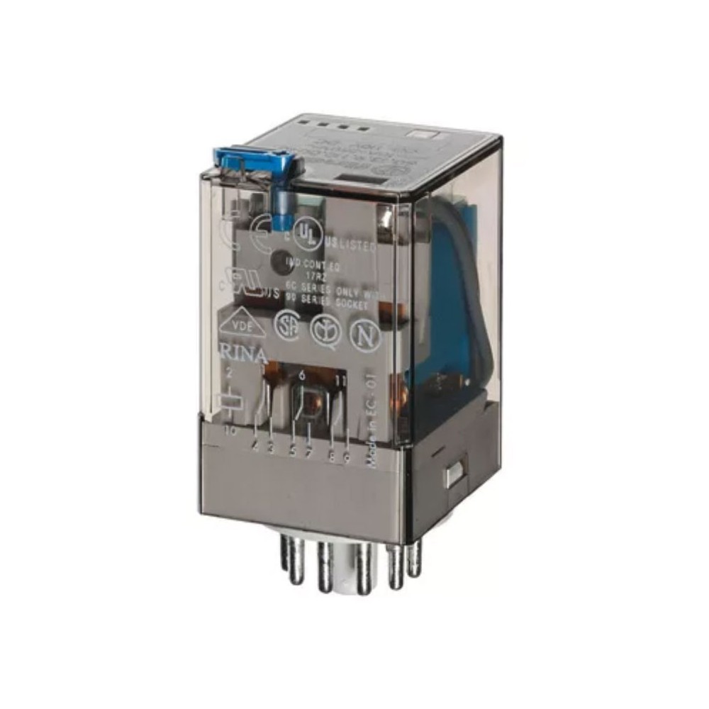 Rele 24VDC 3X10A  384R  ELMARK 90.3 sa indikacijom - RELR15-24DCE3C