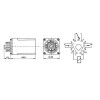 Rele 220V AC 3X10A, Led - RELR15-220VAC