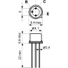 Tranz. N 40V 0.4A 1W PQ=0,4W TO39 - TR2N4427