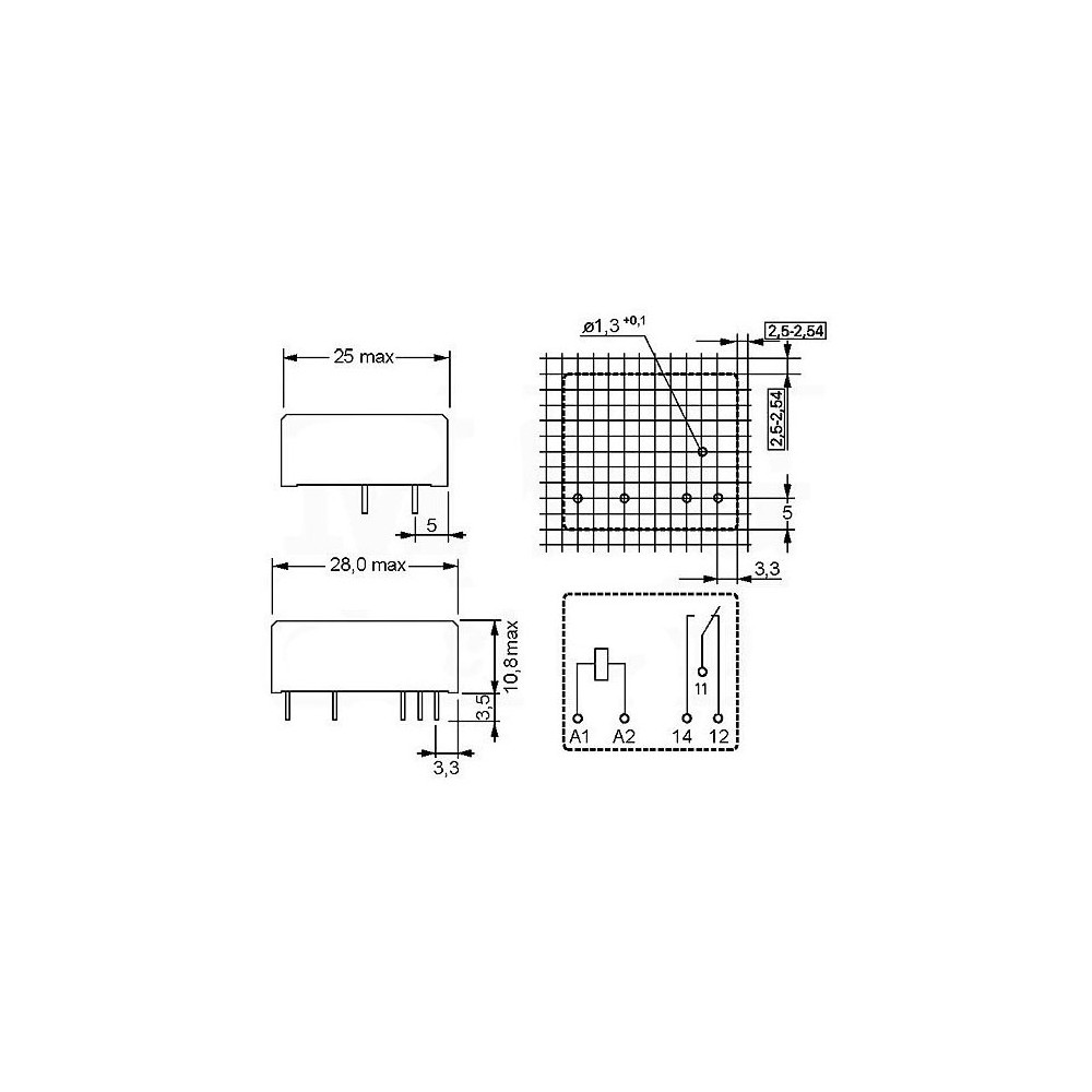 Rele 8A 24V DC RP110024 SCHRACK - RELRP110024