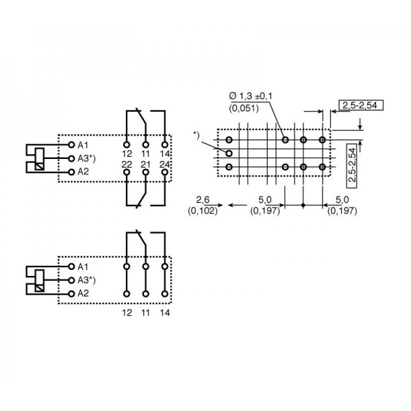 Rele SCHRACK, Bistabilni 1XU 24V 16A 886R - RELRT314F24B