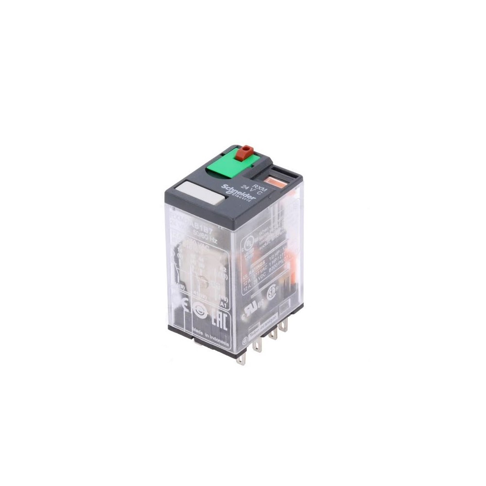Rele Schneider RXM2AB2BD 2xU 12A 24V DC - RELRXM2AB2BD