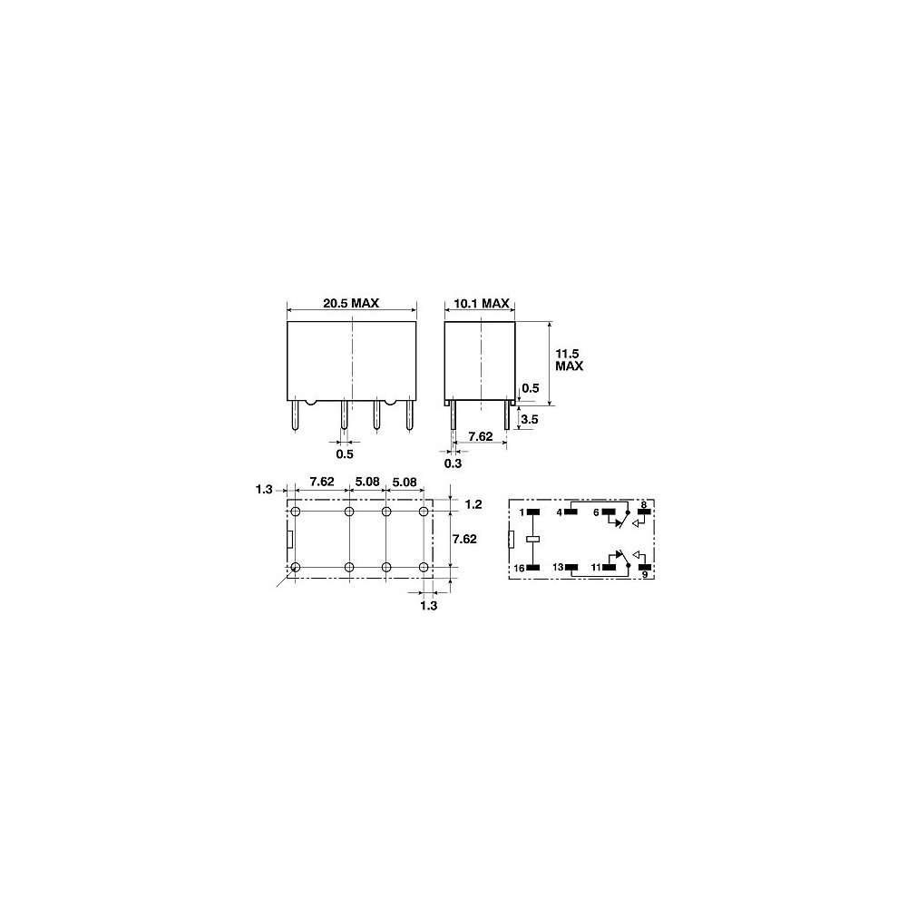 Rele 24V,2X2A M+R, Omron, G5V- 2 24 V DC ,2880R - RELRY24V