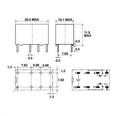Rele 24V,2X2A M+R, Omron, G5V- 2 24 V DC ,2880R