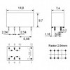 Rele mini 24V 2A 2880R, NA24W-K Fujitsu - RELRY24W